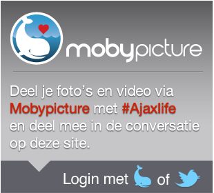 Deel je foto's met Mobypicture en andere social media met #AjaxLife en deel mee in de conversatie op deze site